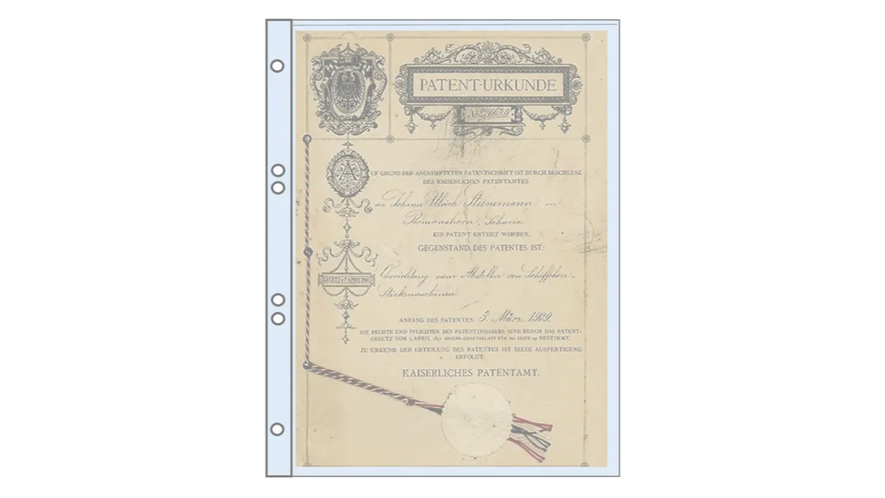 Pergaminhüllen mit Abheftrand